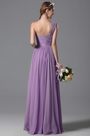 Robe Demoiselle d'honneur Une Bretelle Violette