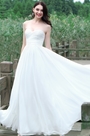 White Strapless Sweetheart Wedding Dress