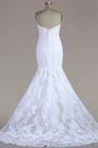 Trägerlos Spitze Meerjungfrau Linie Brautkleid