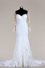 Robe de Mariée Manche Longue DentelleF09618089)