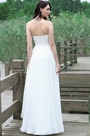 White Strapless Sweetheart Wedding Dress