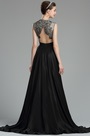 Beautiful Black Long Lace Evening Dressing Gown