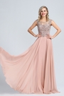Elegant Beaded A-line Formal Evening Dress