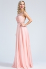 Robe de Soirée Formel Bal Perles Rose