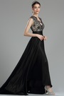 Beautiful Black Long Lace Evening Dressing Gown