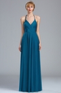 Blue Strapped Convertible Bridesmaid Dress