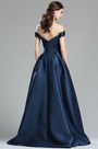Robe de Soirée Princes Hors de l'Epaule Bleu Foncé