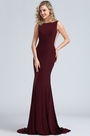 Elegant Burgundy Mermaid Prom Night Dress
