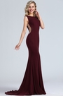 Elegant Burgundy Mermaid Prom Night Dress