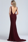 Elegant Burgundy Mermaid Prom Night Dress