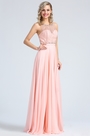 Robe de Soirée Formel Bal Perles Rose