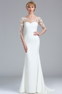 Robe de Mariée Manche Longue Dentelle Moderne