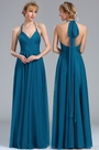 Blue Strapped Convertible Bridesmaid Dress
