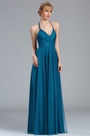 Blue Strapped Convertible Bridesmaid Dress