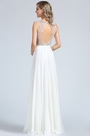 Robe de Soirée Formel Bal Perles Blanc