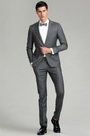 Maßgeschneiderte  Grau Herren Anzüge Business Anzug