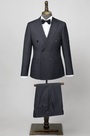 Smoky Gray Custom Men Suits Party Tuxedo