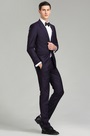Custom  Men Suits Tuxedo in Dark Purple