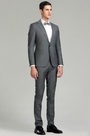 Maßgeschneiderte  Grau Herren Anzüge Business Anzug