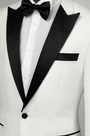 White&Black Custom Men Suits Party Tuxedo
