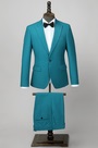 Costume Homme sur Mesure Turquoise Queue-de-morue