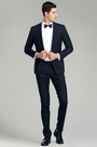 Navy Blue Custom Men Suits Business Suit