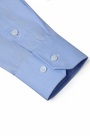 Sans Repassage Chemise Sur Mesure 100% Coton Bleu