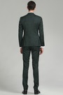 Dark Green Pattern Custom  Men Suits Tuxedo