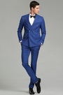 Vertical Stripes Custom Men Suits Party Tuxedo