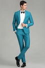 Costume Homme sur Mesure Turquoise Queue-de-morue