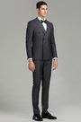 Smoky Gray Custom Men Suits Party Tuxedo