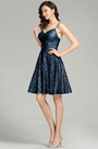 Платье вечернее для коктейля Blue Sequin