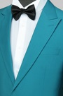 Costume Homme sur Mesure Turquoise Queue-de-morue