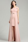 Elegant Pink Fashion Detachable Dress for Women