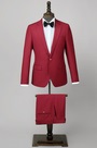 Burgundy Custom  Men Suits Tuxedo