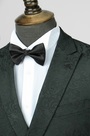 Dark Green Pattern Custom  Men Suits Tuxedo