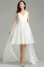 White Lace Designer Beach Wedding Dress