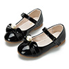 Lovely Girl's Closed Toe Flat Buckle Flower Shoes