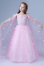 Robe de Demoiselle d'Honneur Pour Enfants Rose