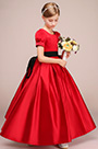 Red Children Wedding Flower Girl Dress