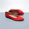 Simple Suede Toe Closed Pointed Flat Shoes