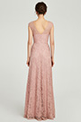 Nouvelle Robe de Soirée Dentelle à V Col Rose