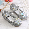 Girl's Lovely Sequin Round Toe Leather Flower Girl Shoes