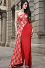 One Shoulder Lace Evening Dress Prom Dress