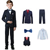 Boys Blue with White Strips Children Tuxedo Suits