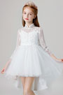 High Neck Bow-knot Flower Girl Dress