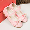 Lovely Girl's Closed Toe Flat Buckle Flower Shoes