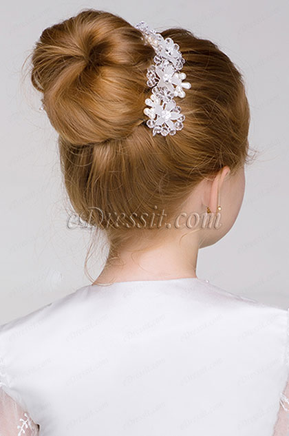 Perlas de perlas chica sombreros de pelo