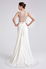White Elegant Embroidery Detachable Party Dress