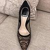 Women's Upper Lace High Heel Closed Toe Pumps Shoes